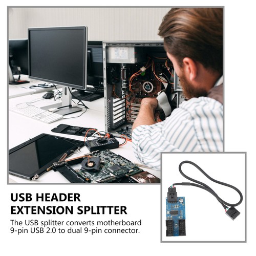 USB2.0 Hub -Konverter USB-Verlängerungs-Hub USB-Verlängerungsadapter - 第 9/12 張圖片