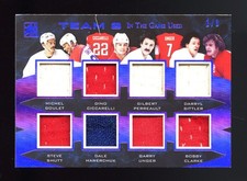 2017 Team 8 1/9 Game Used Gil Perreault Darryl Sittler Steve Shutt Bobby Clarke