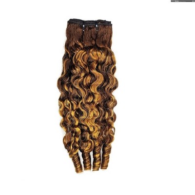 Gorgeous 3C4A Honey Blonde Ombre Curly Bundles - 18-inch for Versatile Styling