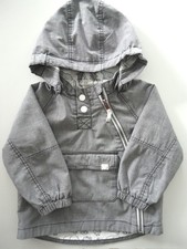Baby Jacke, Gr 80, grau/blau, Reißverschluss...