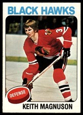 1975-76 O-Pee-Chee Vintage Hockey Keith Magnuson #176 VIEW SCAN