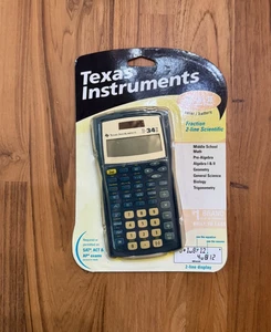 Texas Instruments TI-34 II Explorateur Plus 2-Line Calculatrice de fraction scientifique