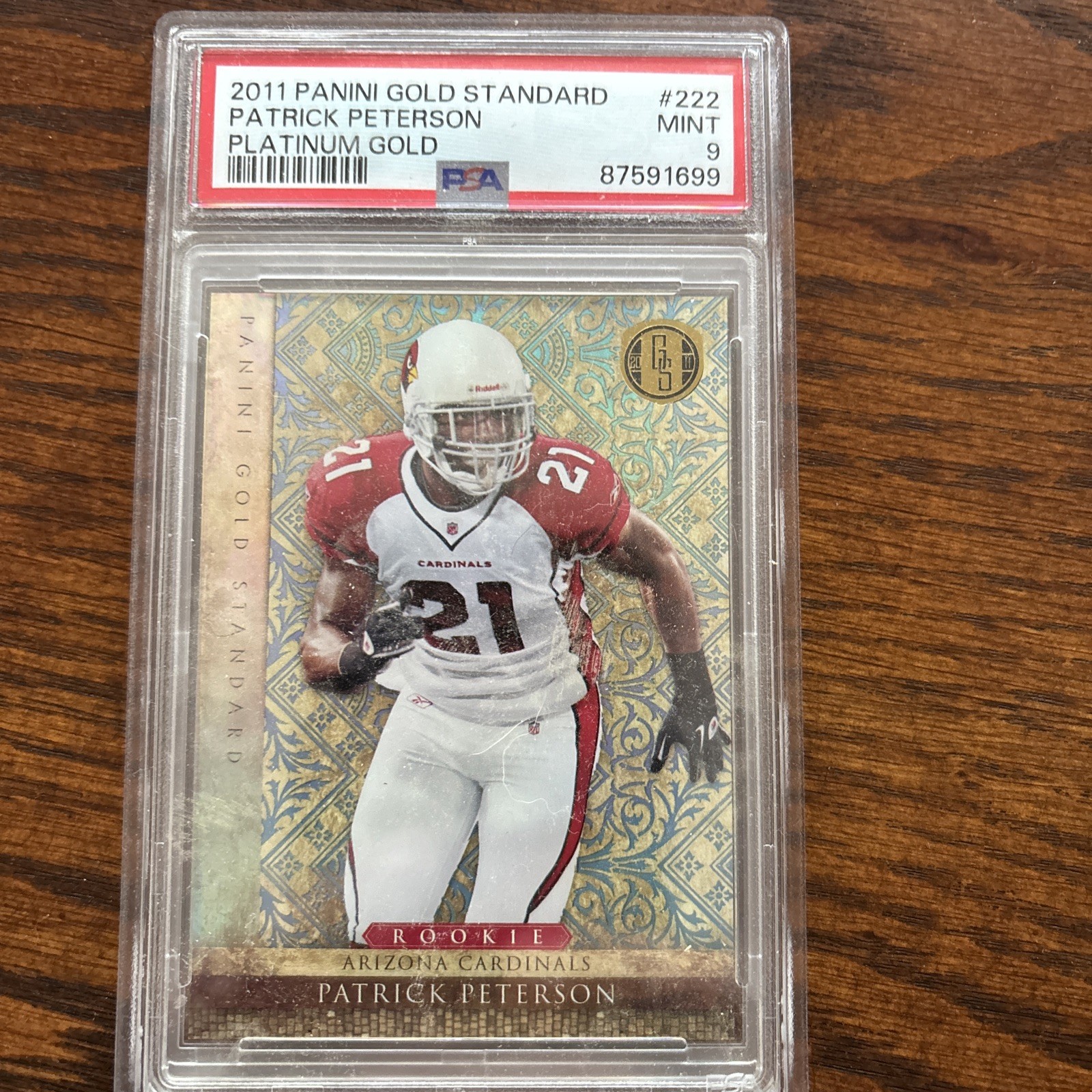 Patrick Peterson Panini Gold Standard #222 Platinum Gold