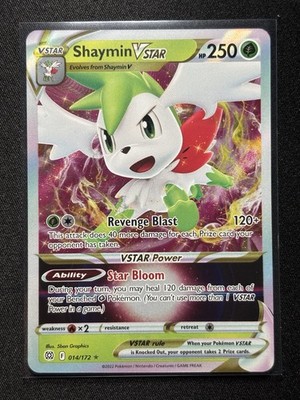 Shaymin VSTAR 014/172 Brilliant Stars Ultra Rare Holo Pokemon TCG Card NM