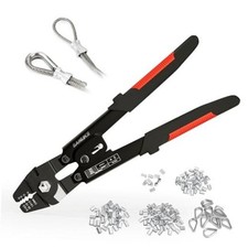 Wire Rope Crimping Tool Kit for Aluminum Crimping Loop Sleeves up Crimper kit