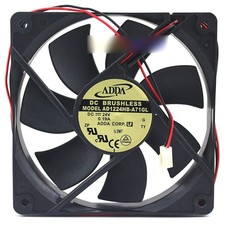 New ADDA AD1224HB-A71GL DC24V 0.19A 2 Wire axial fan QW