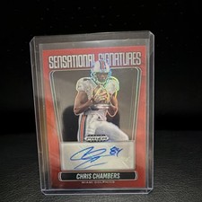2025 Panini Prizm Black Chris Chambers Red Prizm /99 Sensational Signatures