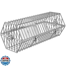 onlyfire 17 inch Stainless Steel Round Tumble Rotisserie Basket C