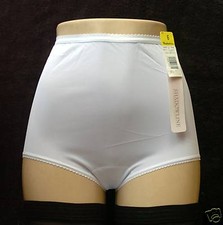 Shadowline Vintage Collection 100 Acetate Full-Cut White Brief Size 8/XL