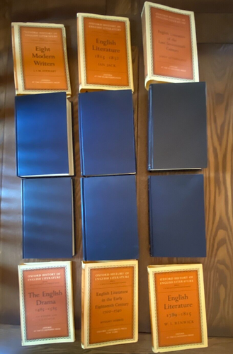 Oxford History of English Literature Lot of 6 Clarendon Press Hardcovers w/DJ - Picture 2 of 15