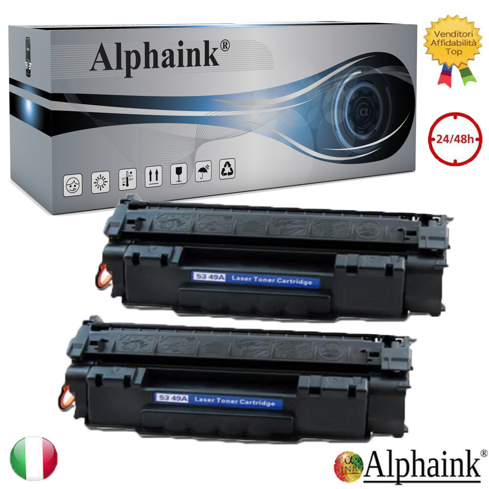 2 TONER PER HP Q7553X LASERJET P2015 P2015D P2015N P2015DN P2015X M2727NF S
