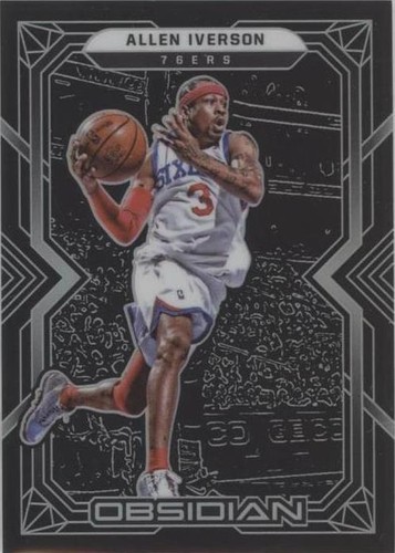 2021-22 NOIR SPOTLIGHT SIGNATURES PLATE 1/1 ALLEN IVERSON | eBay
