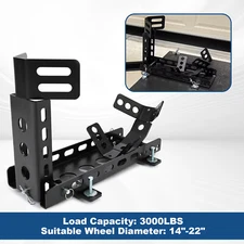 Dirt Bike Motorcycle Wheel Stop Chock Upright Stand w/ Mounting Kit Tire Rack