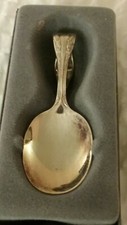 Oneida Harmony Silverplated Bent Baby Spoon William Rogers Vintage Made In USA