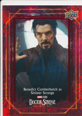 E18 BENEDICT CUMBERBATCH SINISTER 2023 UD Doctor Strange Multiverse ENSEMBLE RED