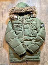 Boy's Ultimate Parka Jacket Removable Hood Wind Resistant 10/12 Member's Mark