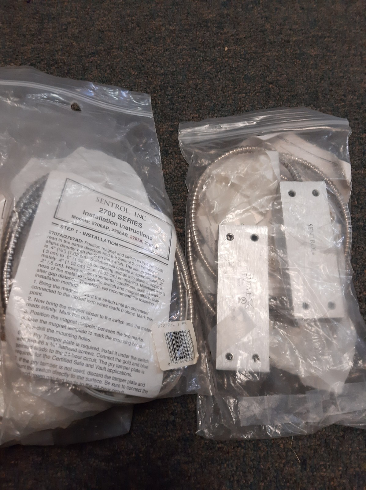 NEW GENUINE GE SENTROL INTERLOGIX 2707AL HIGH SECURITY CONTACTS W