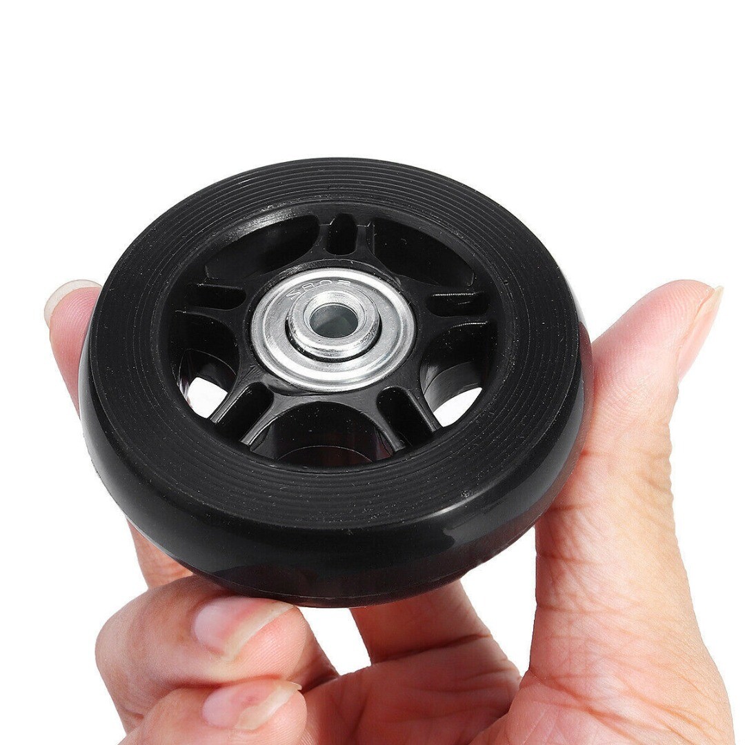 Luggage Suitcase Replacement Wheels Rubber Swivel Caster Wheels Bearings A eBay