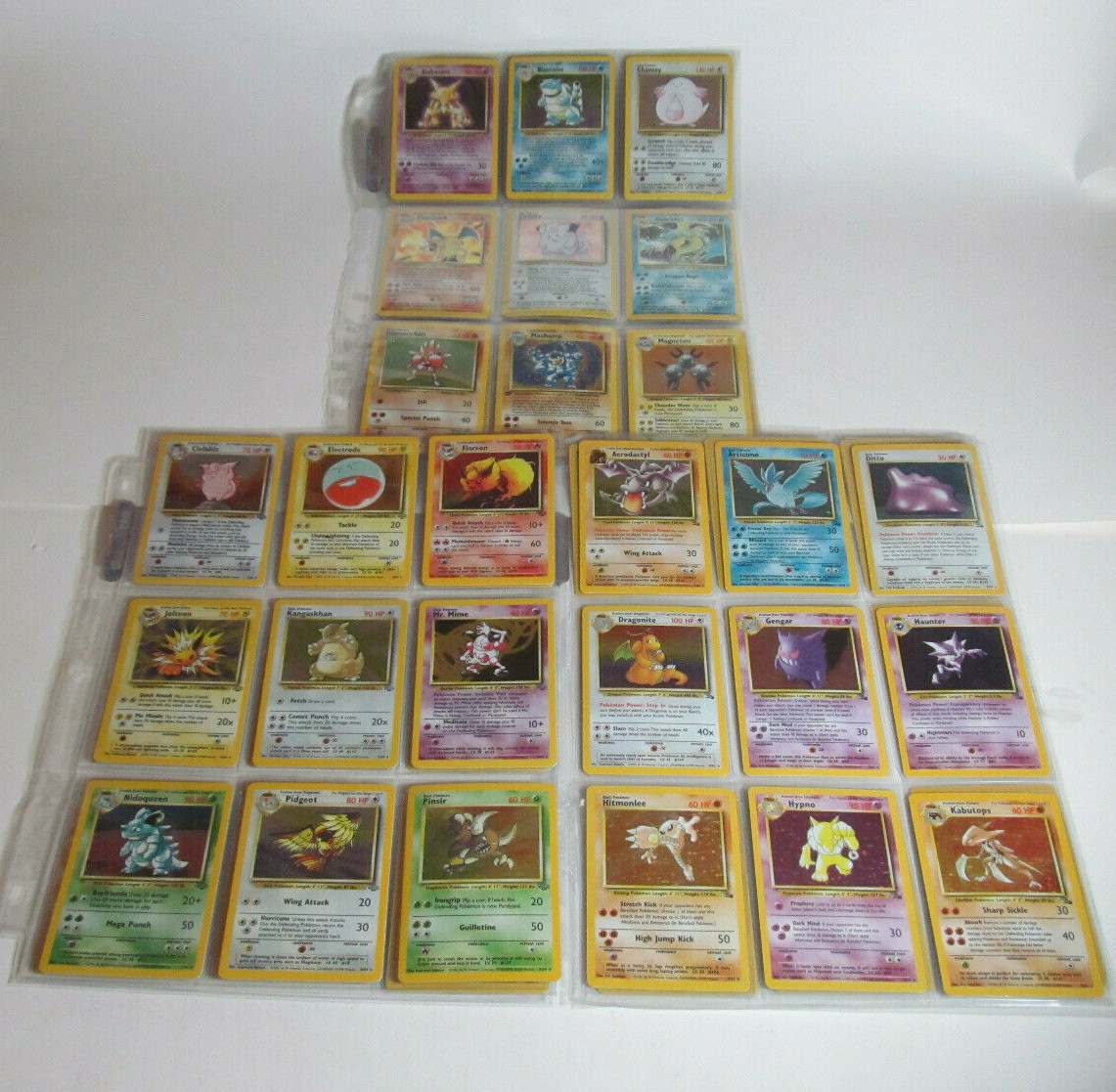 POKEMON COMPLETE 1st 3 SETS: BASE 102/102, JUNGLE 64/64