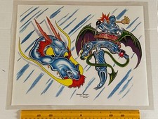 Vintage Art Tattoo Flash Sheet Derma Design Matt Bahr /T536