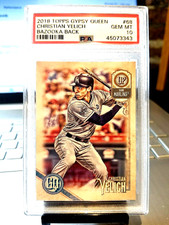 2018 CHRISTIAN YELICH TOPPS GYPSY QUEEN BAZOOKA BACK #68 GEM 10 ( POP-2.)