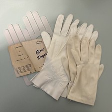 2 Pairs of Vintage White Gloves  Glove Dryer