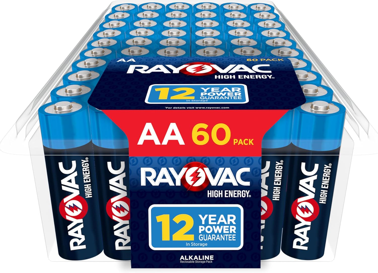 AA Batteries, Double a Battery Alkaline, 60 Count-image