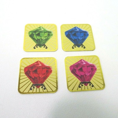 2014 Robot Turtles Game Replacement Set of 4 Jewel Tiles