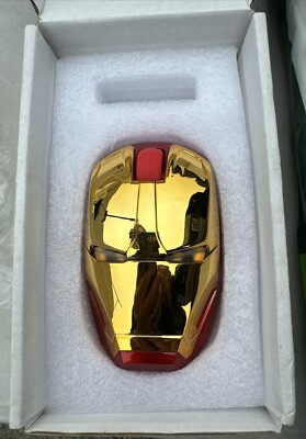 Iron Man Gaming LED Light Mouse Panther PC Laptop USB Wireless Mouse New