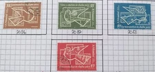Romania 1962 Cosmic Flights used stamps SG2956 - 2959