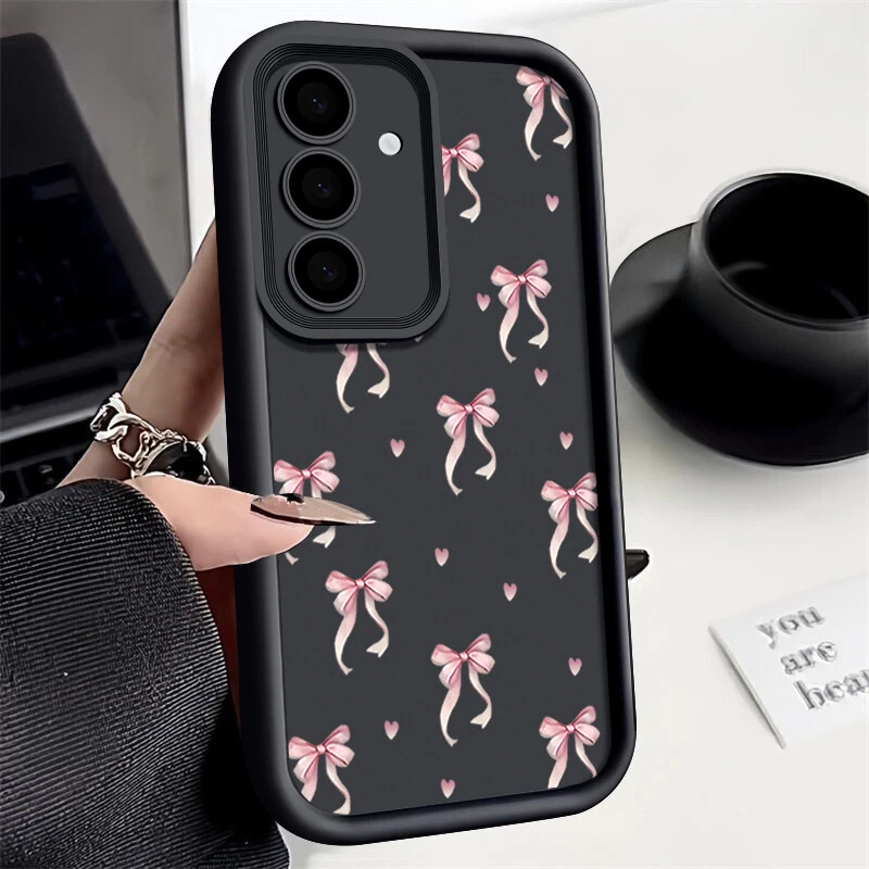 Cute Bow Soft Phone Case for Samsung A56 A16 A05s A15 A36 A55 S25 S24 S23