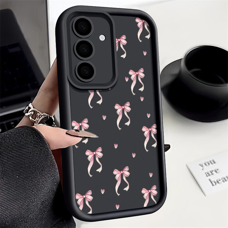 Phone Case For Samsung A56 A16 A05s A15 A17 A55 S25 S24 S23 Cute Bow Soft  Cover | eBay