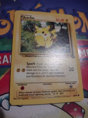 1995 pokemon cards pikachu Pokemon VINTAGE Mystery Pack main image 1
