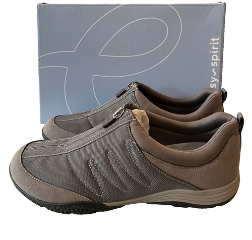 New Easy Collection NEW EASY SPIRIT Medium-Gray COMFORT WALKING SNEAKERS sz 9 Zipper ...