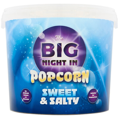 The Big Night In Popcorn Tube Cinema Movie Night Sweet & Salty Popcorn Tube - 250g