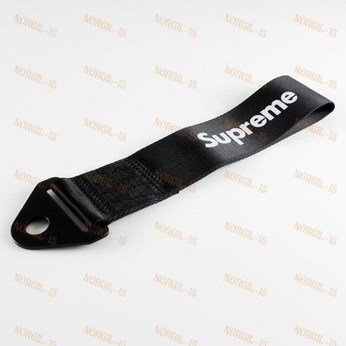 Black Car Tow Towing Strap JDM SUPREME 