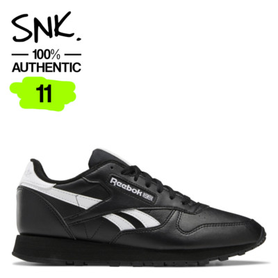 REEBOK CLASSIC VEGAN mens sneakers GY3612 core black US Size 11 / UK Size 10