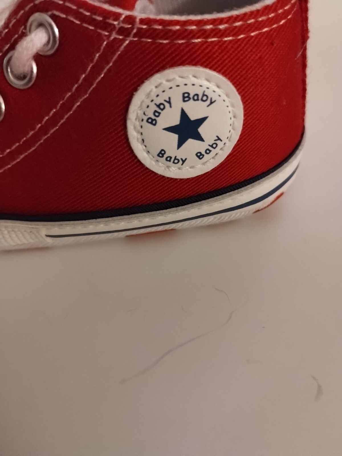Baby Canvas Shoes Red Size 2 Beginner Walkers