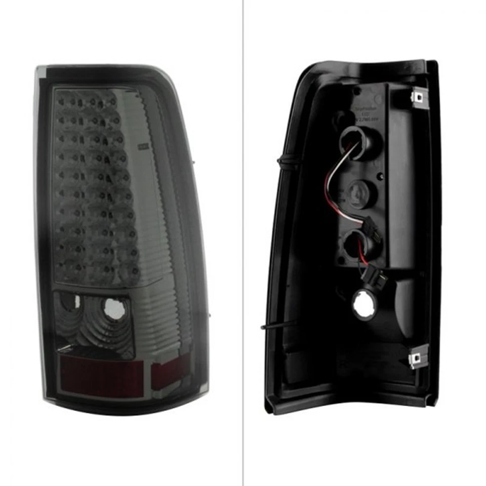 Пара хромированных дымчатых светодиодных задних фонарей Spyder для Chevy Silverado и GMC Sierra - Изображение 3 из 4