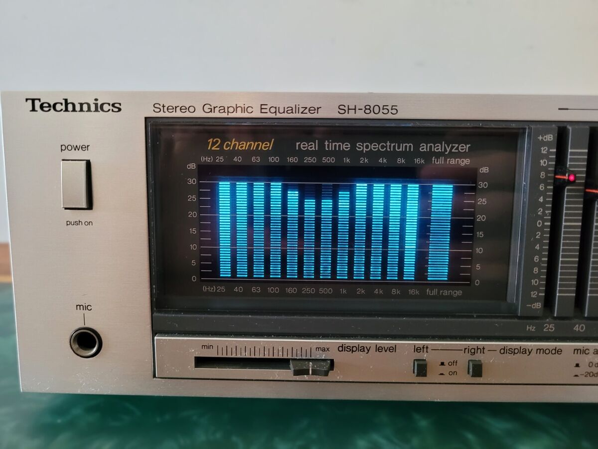 Technics SH 8055 Stereo Graphic Equalizer 12 Band/CH Vintage Technics SH 8055 Stereo Graphic Equalizer 12 Band/CH Vintage