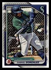 Gabriel Gonzalez Prospect 2024 Bowman #BP-35 Seattle Mariners