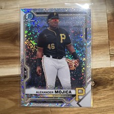2021 Bowman Chrome Draft Speckle Alexander Mojica Pittsburgh Pirates