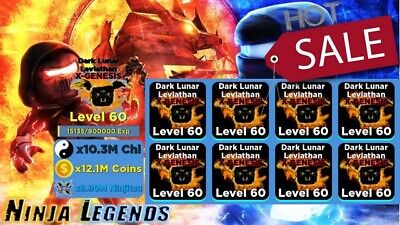 Op 8x Dark Lunar Leviathan X Genesis Ninja Legend Roblox Ebay - c est quoi le code de ninja legend roblox