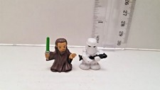Star Wars Storm trooper, Jedi mini figurine Toy Lot of 2