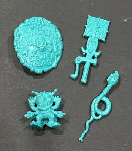 Vintage 1990 TMNT Napoleon Bonafrog 4 Piece Accessories Lot Sidekick