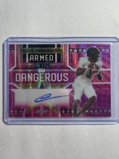 K320,470 - 2023 Leaf Metal Armed & Dangerous Wave Pink #ADMC2 Malik Cunningham