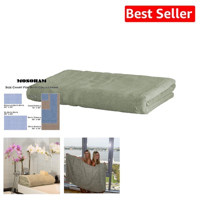 Oversized 700 GSM Turkish Cotton Bath Sheet 35x70 - Eco-Friendly Luxury
