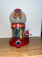 Jelly Belly Candy Dispenser Machine Mr Jelly Bean Vending Gears Crank 2012 Red