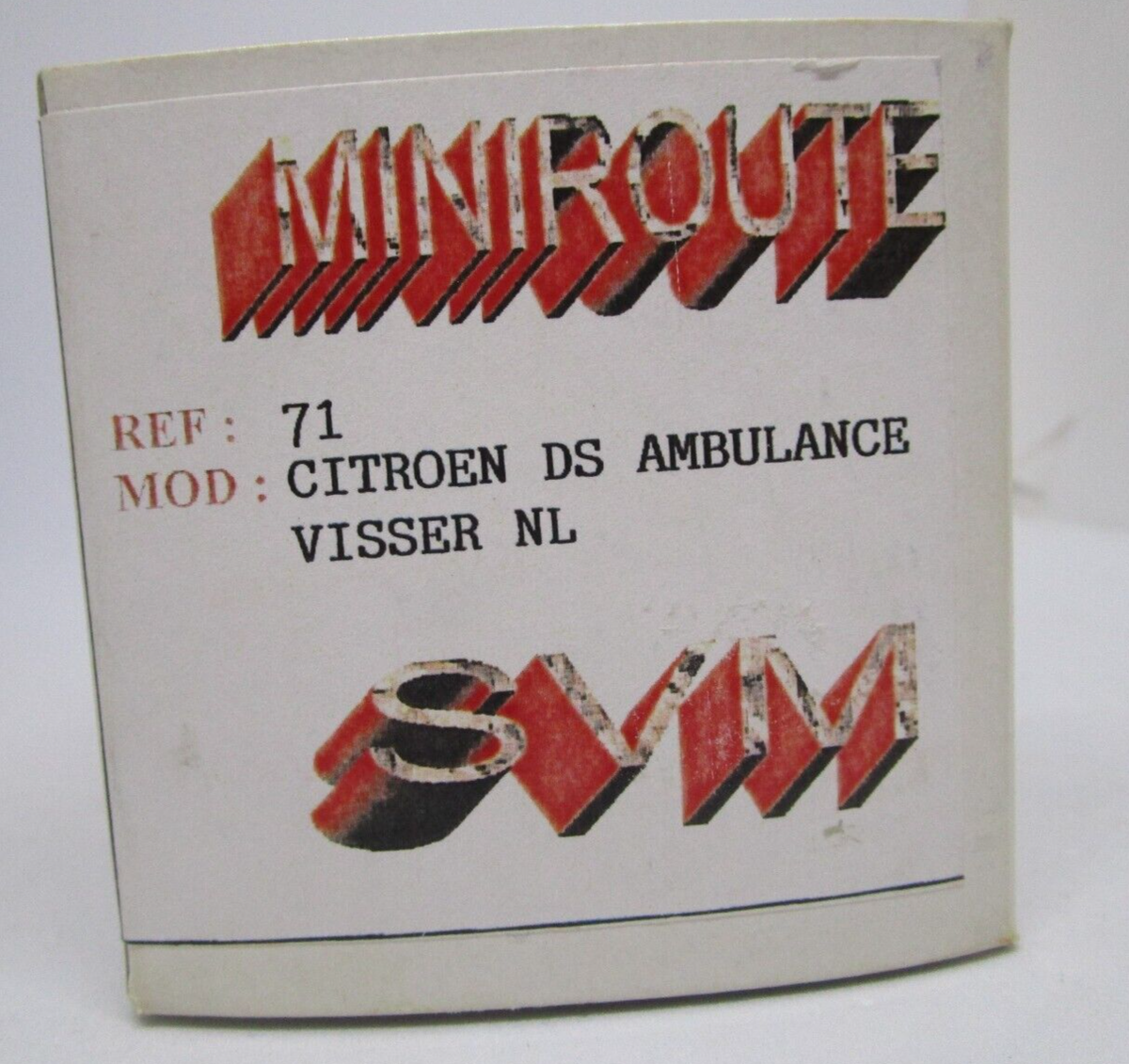 AU701 MINIROUTE SVM 1/43 – Citroën DS Ambulance Visser NL (kit Résine Monté, Réf 71)