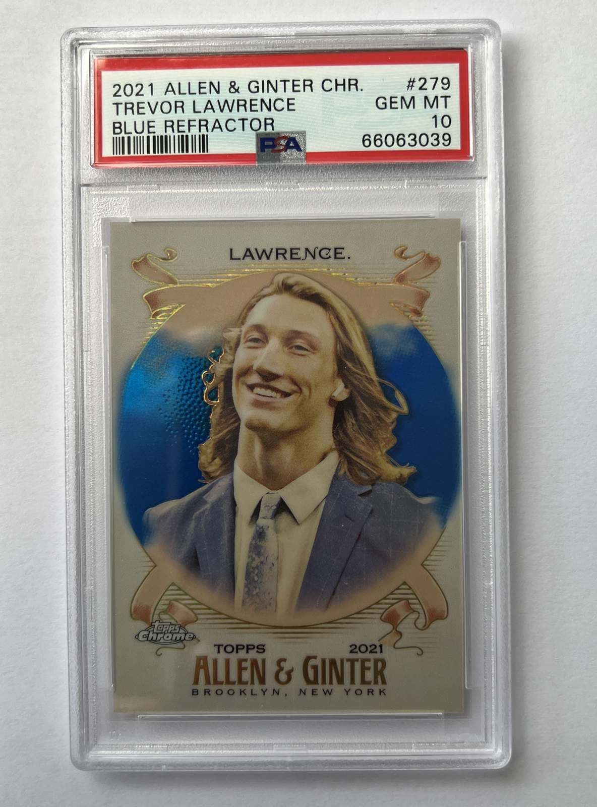 Trevor Lawrence Topps X Trevor Lawrence Nft Chrome #C3 Red Refractor